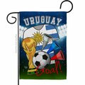Cuadrilatero World Cup Uruguay Soccer Sports 13 x 18.5 in. Double-Sided Decorative Vertical Garden Flags for CU3903919